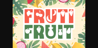 Fruti Fruit Font Poster 1