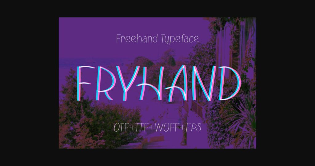 Fryhand Font Poster 3