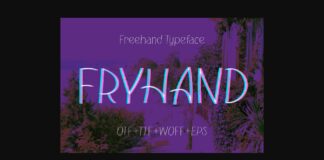 Fryhand Font Poster 1