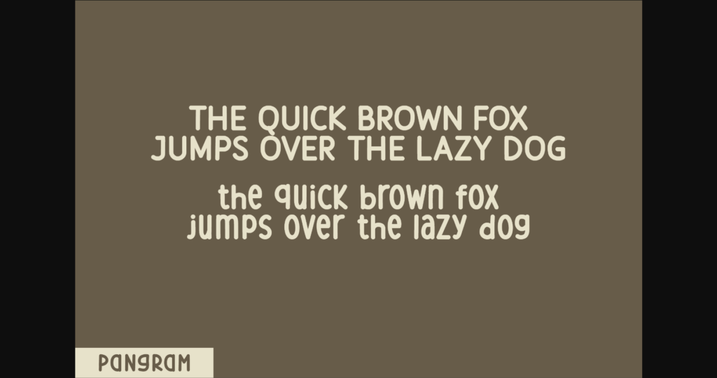 Fudge Brownie Font Poster 6