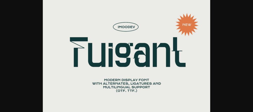 Fuigant Font Poster 1