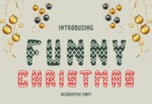 Funny Christmas Font Poster 1