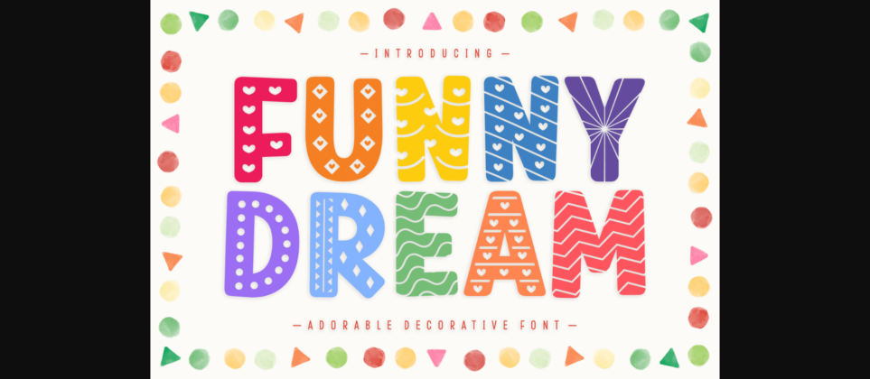 Funny Dream Font Poster 3