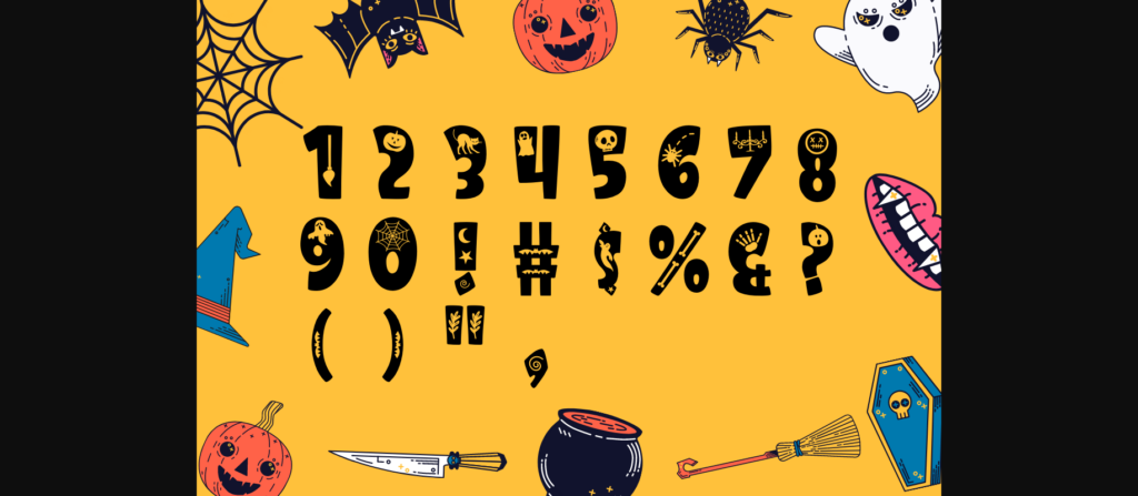Funny Halloween Font Poster 5
