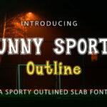 Funny Sports Outline Fonts