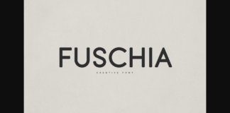 Fuschia Font Poster 1