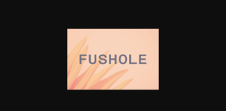 Fushole Font Poster 1