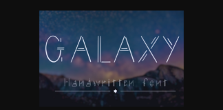 Galaxy Font Poster 1