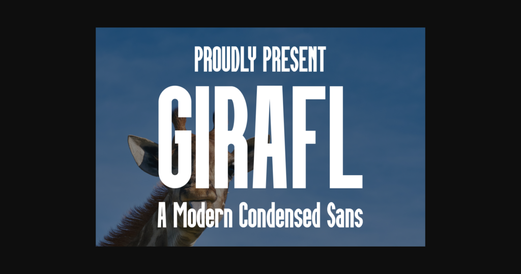 Girafl Font Poster 3