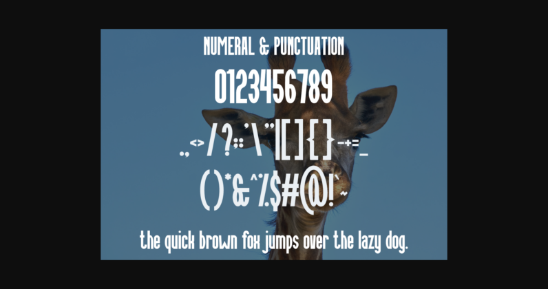 Girafl Font Poster 5