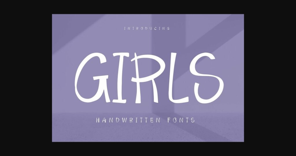 Girls Font Poster 3