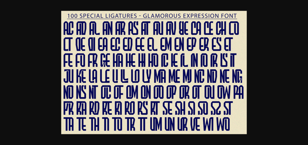 Glamorous Expression Font Poster 9