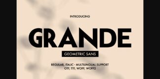 Grande Font Poster 1