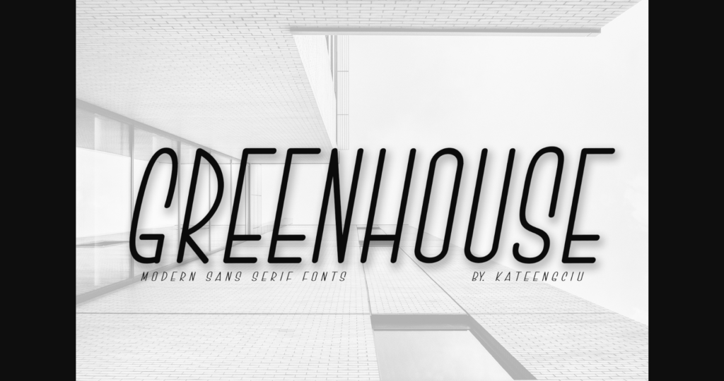 Greenhouse Font Poster 3