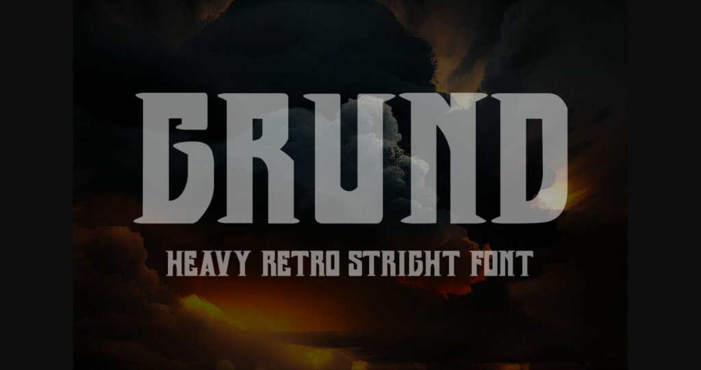 Grund Font Poster 1