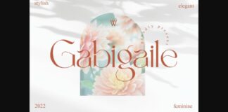 Gabigaile Font Poster 1