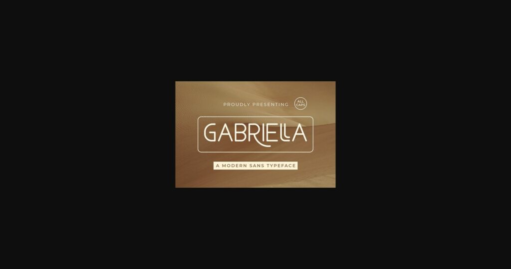 Gabriella Font Poster 1