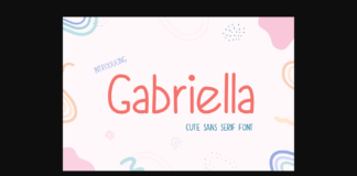 Gabriella Font Poster 1