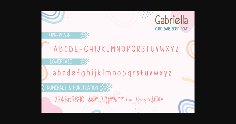 Gabriella Font Poster 4