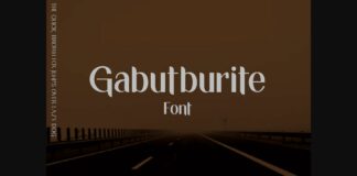 Gabutburit Font Poster 1