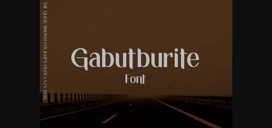 Gabutburit Font Poster 1