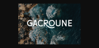 Gacroune Font Poster 1