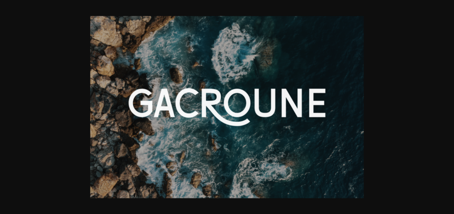 Gacroune Font Poster 1