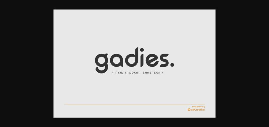 Gadies Font Poster 1