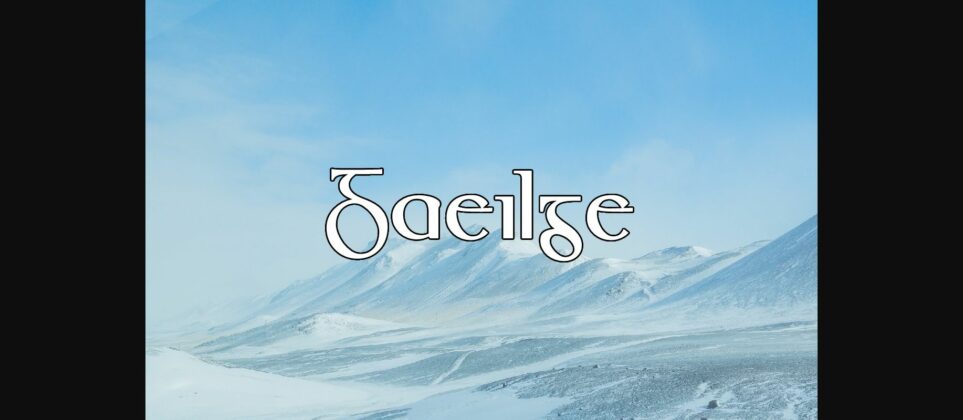 Gaeilge Font Poster 3