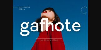 Gafhote Font Poster 1