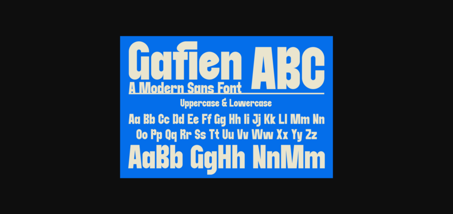 Gafien Font Poster 4