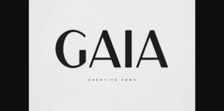 Gaia Font Poster 1