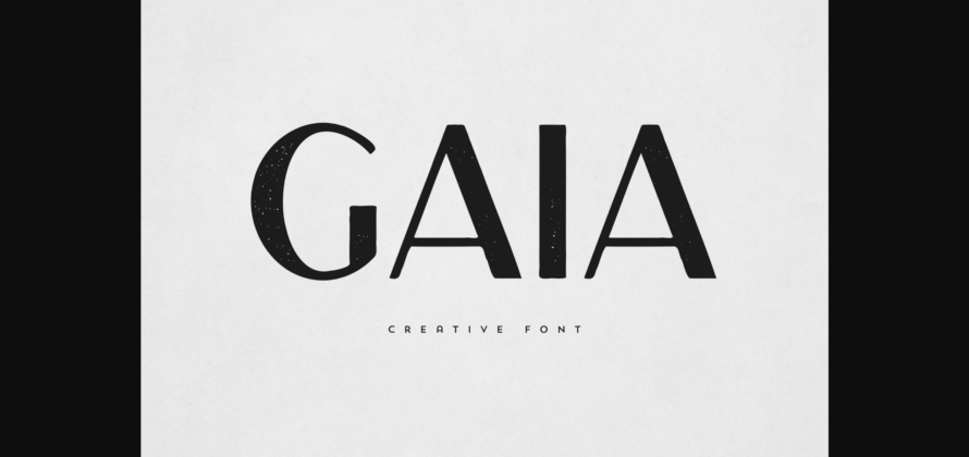 Gaia Font Poster 1