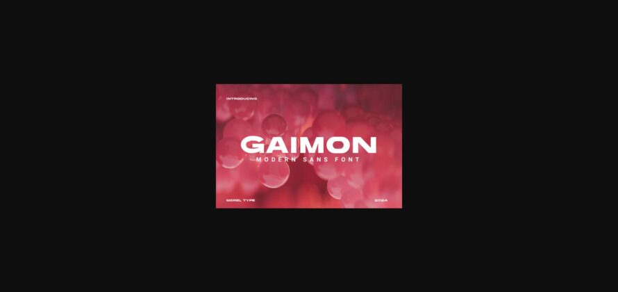 Gaimon Font Poster 3