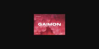 Gaimon Font Poster 1