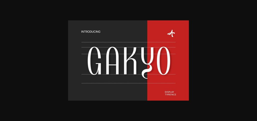 Gakyo Font Poster 3