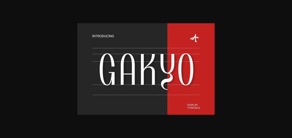 Gakyo Font Poster 1