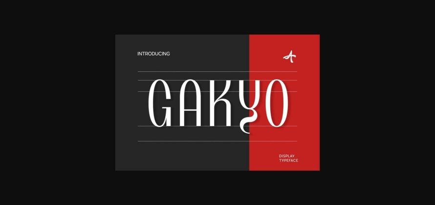 Gakyo Font Poster 1