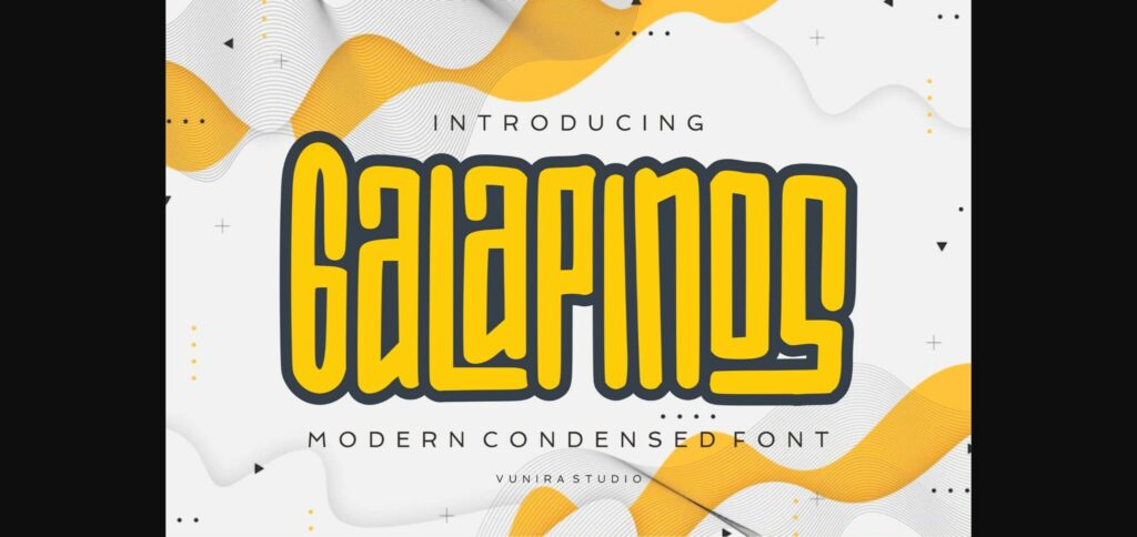 Galapinos Font Poster 3