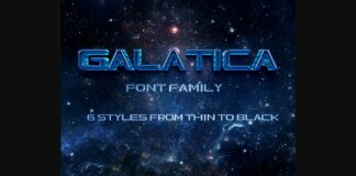 Galatica Family Font Poster 1