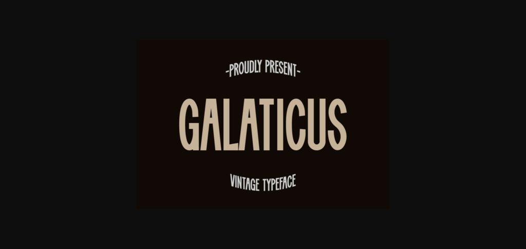 Galaticus Font Poster 3