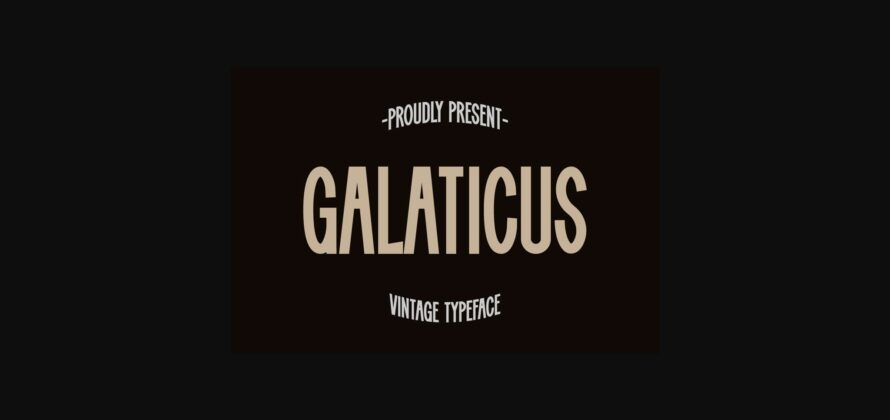 Galaticus Font Poster 3