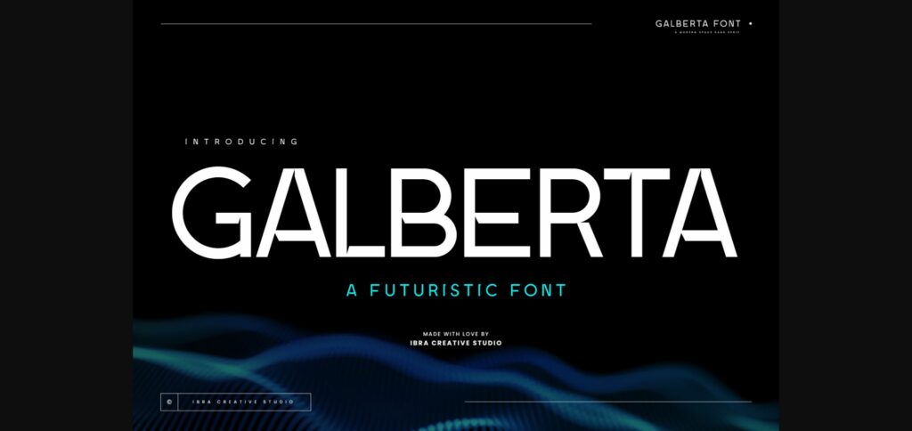 Galberta Font Poster 3