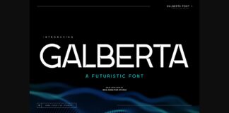 Galberta Font Poster 1