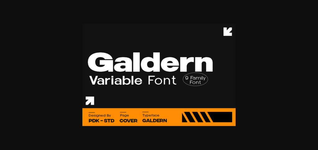 Galdern Font Poster 3