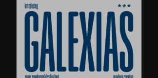 Galexias Font Poster 1