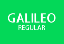 Galileo Regular Font