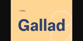 Gallad Font Poster 1