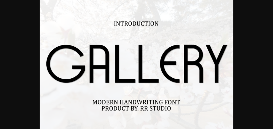 Gallery Font Poster 3