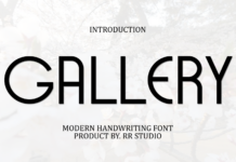 Gallery Font Poster 1